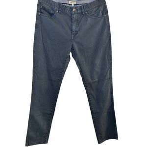 Peter Millar Mens 35 Slate Blue Gray 5-Pocket Cotton Spandex Straight Pants